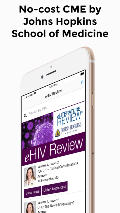 eHIV Review – no-cost CME