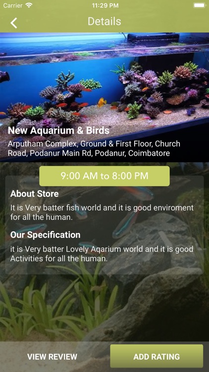 Coimbatore Aquariums