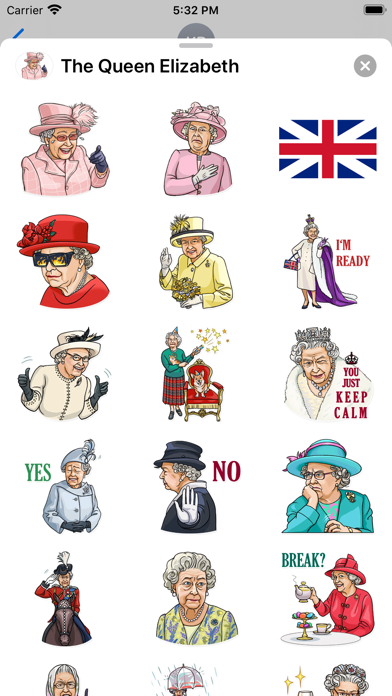 The Queen Elizabeth Stickers screenshot 2
