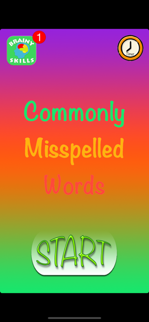 Brainy Skills Misspelled Words(圖1)-速報App