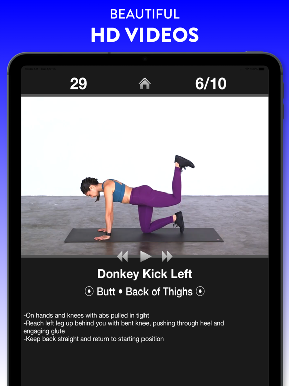 Daily Workouts FREE - Personal Trainer App for a Quick Home Workout and