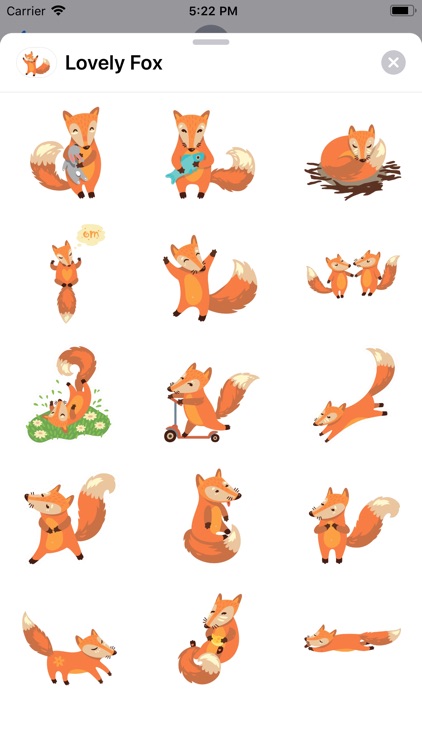 Lovely Fox Sticker Pack