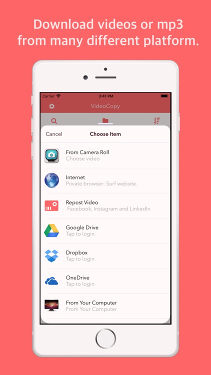 VideoCopy: video saver, editor