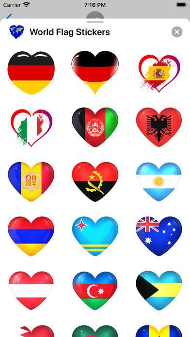 World Flag Sticker Pack screenshot 3