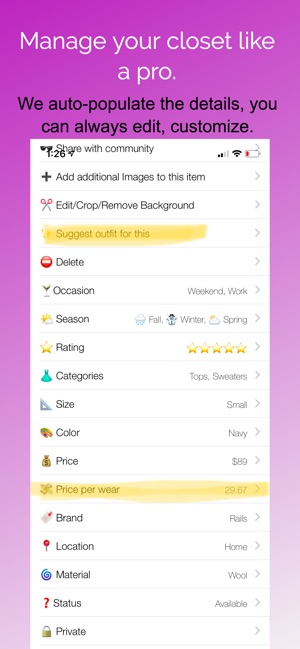 Pureple Outfit Planner(圖7)-速報App