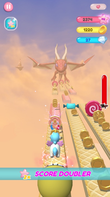 Princess Unicorn:Dragon Escape screenshot-7