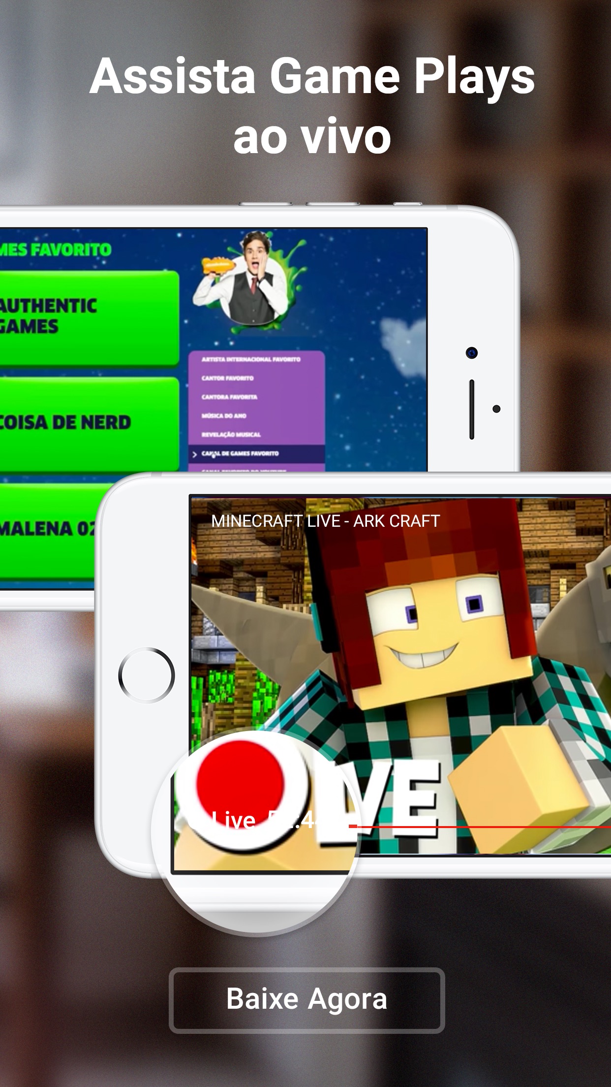 Screenshot do app YouTube