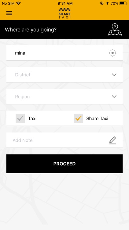 Share Taxi Client