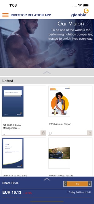 Glanbia Investor Relations(圖1)-速報App