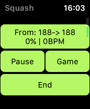 Screenshot #5 for Squash Workout Tracking