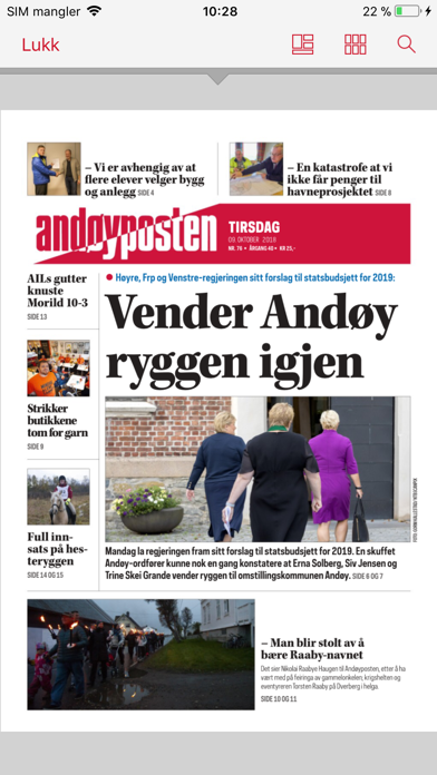 Andøyposten eAvis screenshot 2