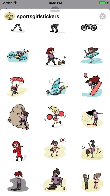 Sports Girl Stickers screenshot-3