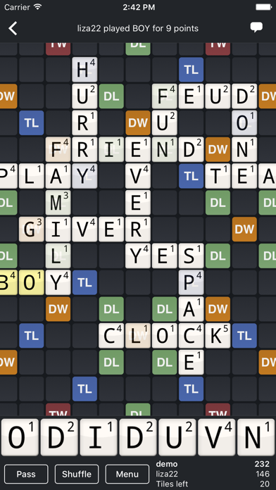 Wordfeud screenshot1