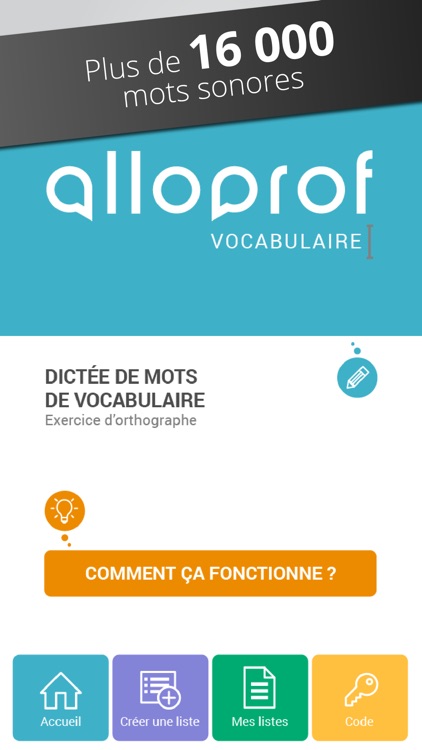 Dictée de mots Alloprof - Pro