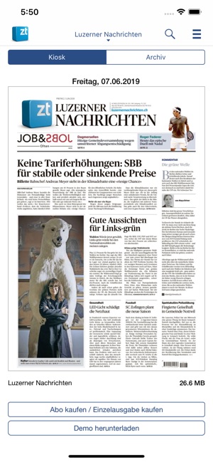 Luzerner Nachrichten - ePaper(圖1)-速報App