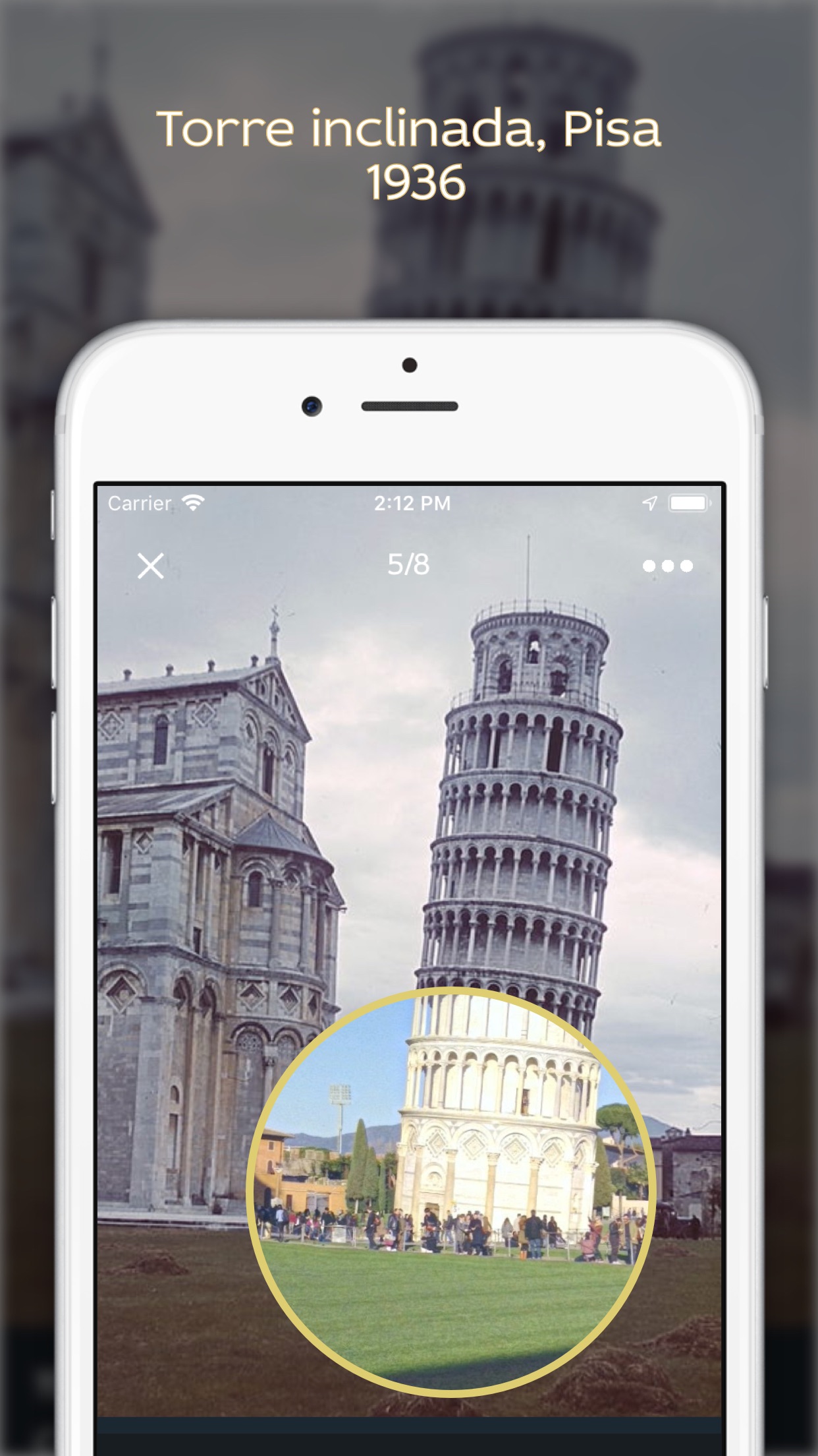 Screenshot do app História do mundo em fotos