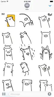 animated funny piglet sticker iphone screenshot 1