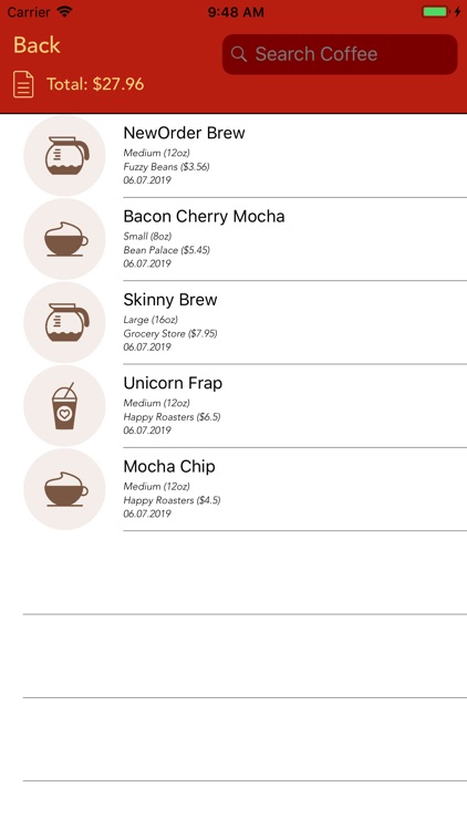 Coffee Spending screenshot-5