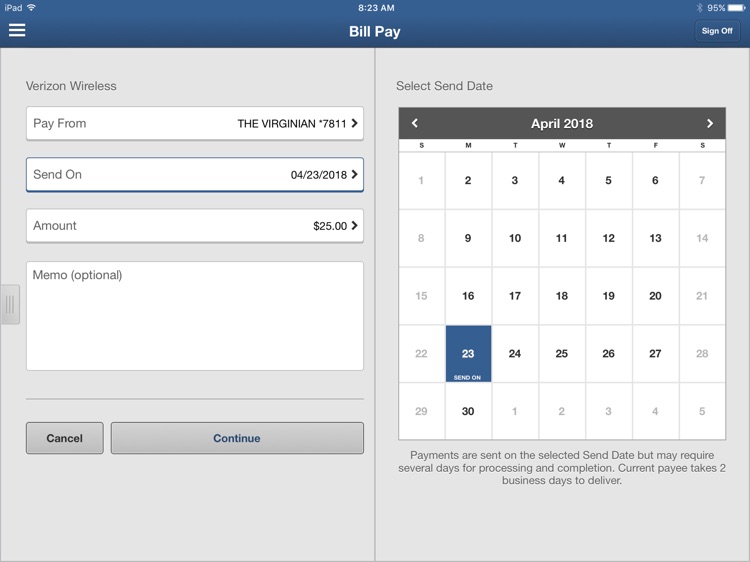 Virginia National Bank Tablet screenshot-3