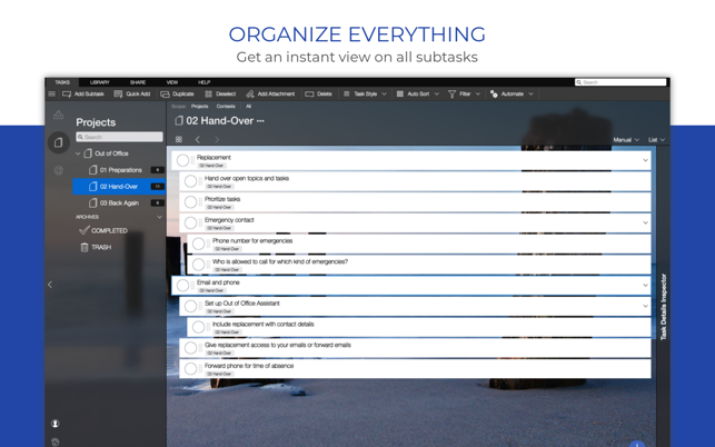 Organize:Pro - Project Manager