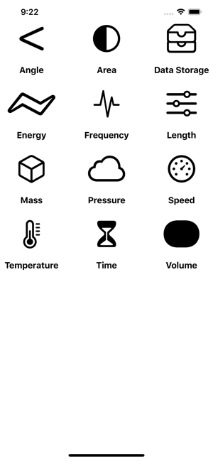 Minimalistic Unit Converter