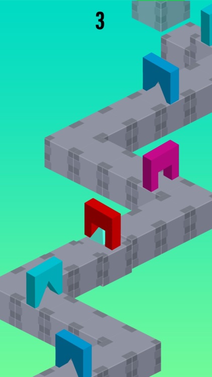 Geometry Pixels Runner Trio