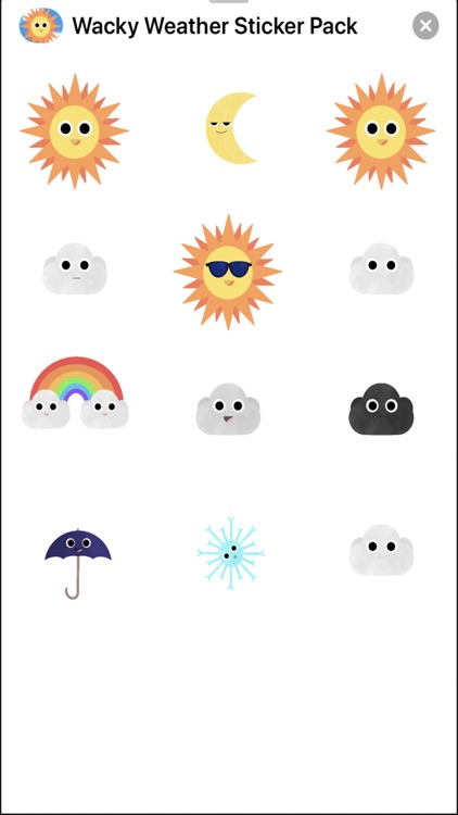 Wacky Weather Sticker Pack screenshot-3