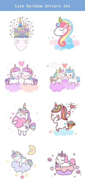 Cute Rainbow Unicorn & Friends(圖2)-速報App