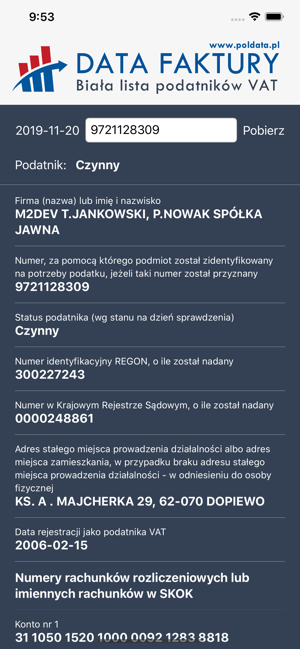 Biała lista podatników VAT(圖2)-速報App