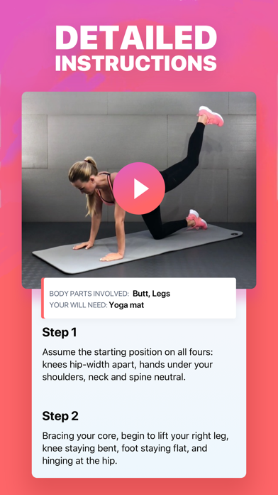 Female Fitness - The Best Exercises for LOWER BODY (Thighs and Butt) Screenshot 3