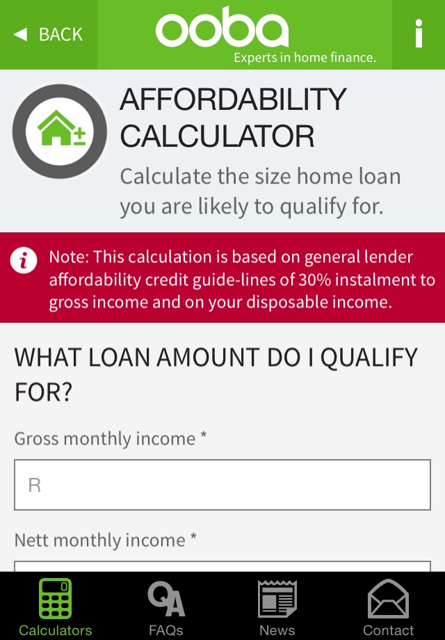 ooba home loan app screenshot 2