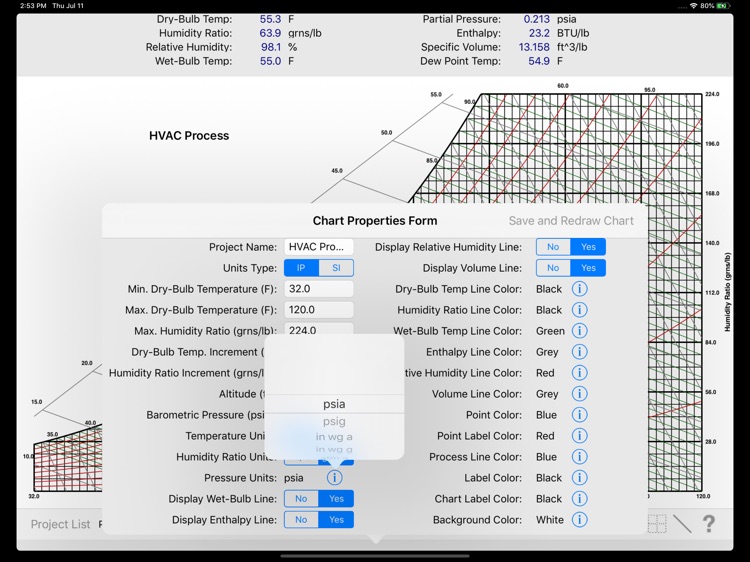 HVAC Psychrometric Chart screenshot-4