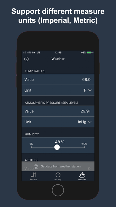 AirLab: Air Density & Altitude screenshot 2