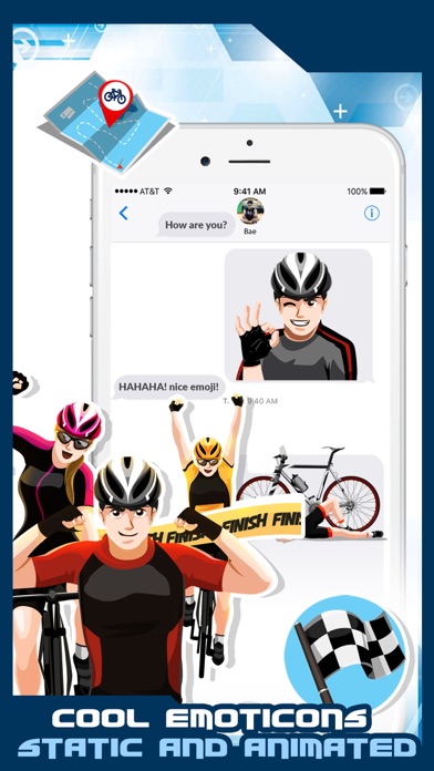 Cycling Emoji & Wallpaper App screenshot 2