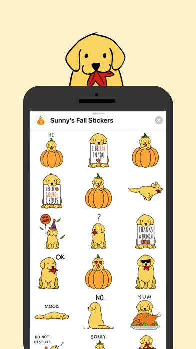 Sunny's Fall Stickers screenshot 3