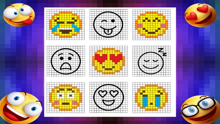 Emoji Color By Number Book