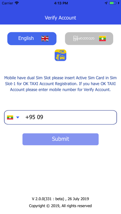 OK Taxi Myanmar screenshot 2