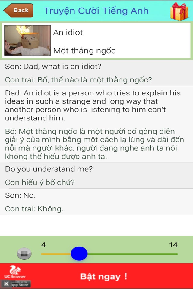 Truyện Cười song ngữ Anh Việt screenshot 4
