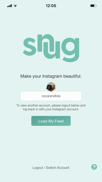 Snug for Instagram - Preview your next Instagram post before you send it Screenshot 1