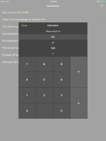 Percentage Calculator Percent - náhled