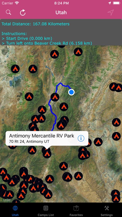 Utah & Nevada - Campgrounds RV