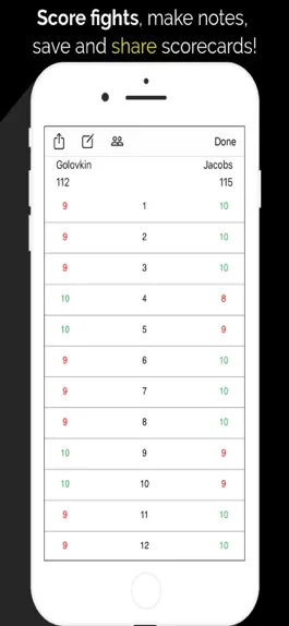 Game screenshot Fight Score (Boxing Scorecard) hack