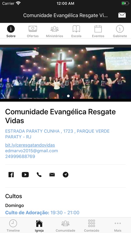 Comunidade Resgate Vidas CERV