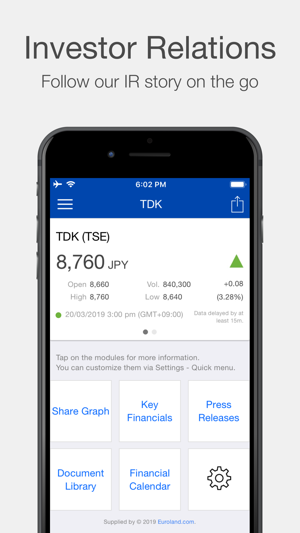 TDK Global Investor Relations