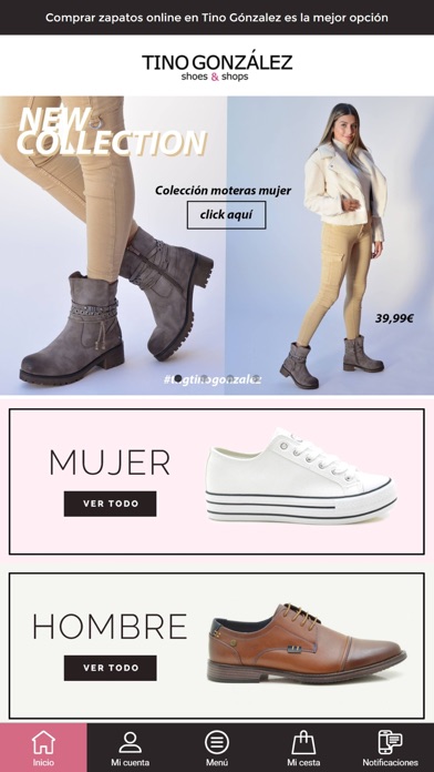 Volar cometa Juicio Convencional Télécharger Tino González – shop & shoes pour iPhone / iPad sur l'App Store  (Shopping)