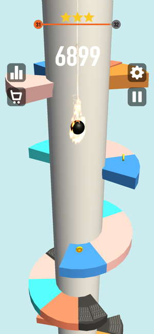 Schermata di giochi Helix Jumper Crush Twist