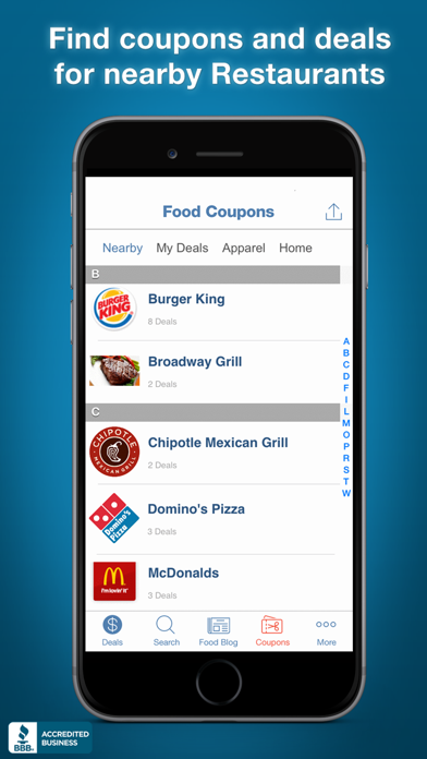 How to cancel & delete Food Coupons, Fast Food Restaurant Mcdonalds Pizza from iphone & ipad 1