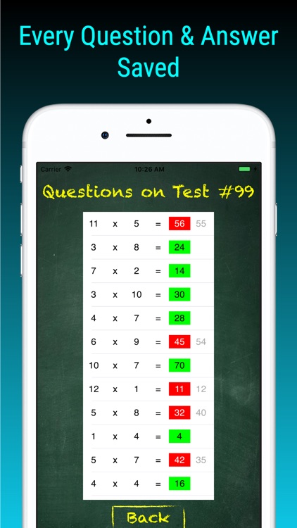 TimesX Times Tables Tester screenshot-6