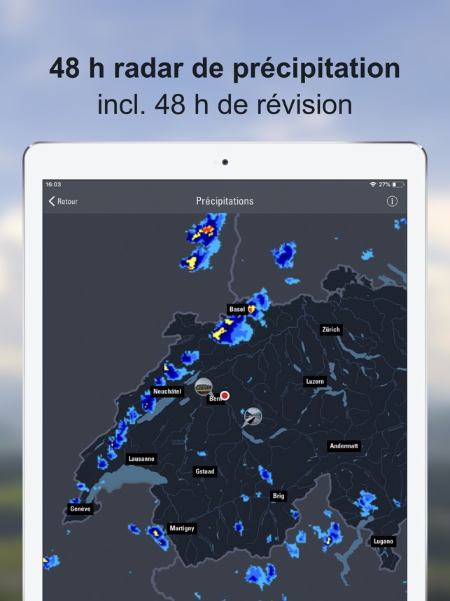 Alarme Meteo Meteo Suisse Dans L App Store