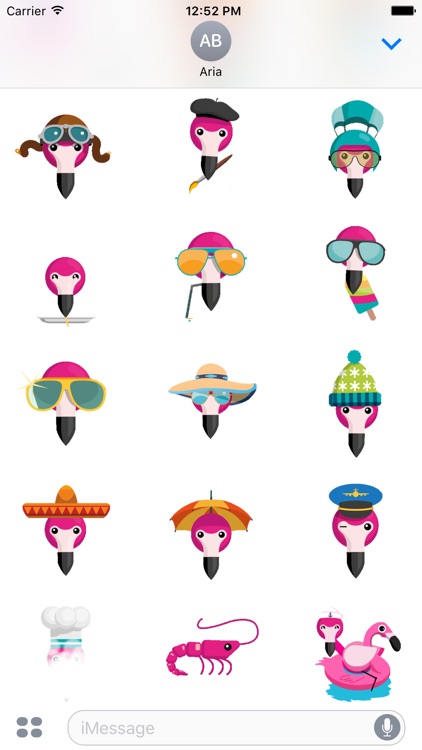 Animated Cute Flamingo Emoji screenshot-3